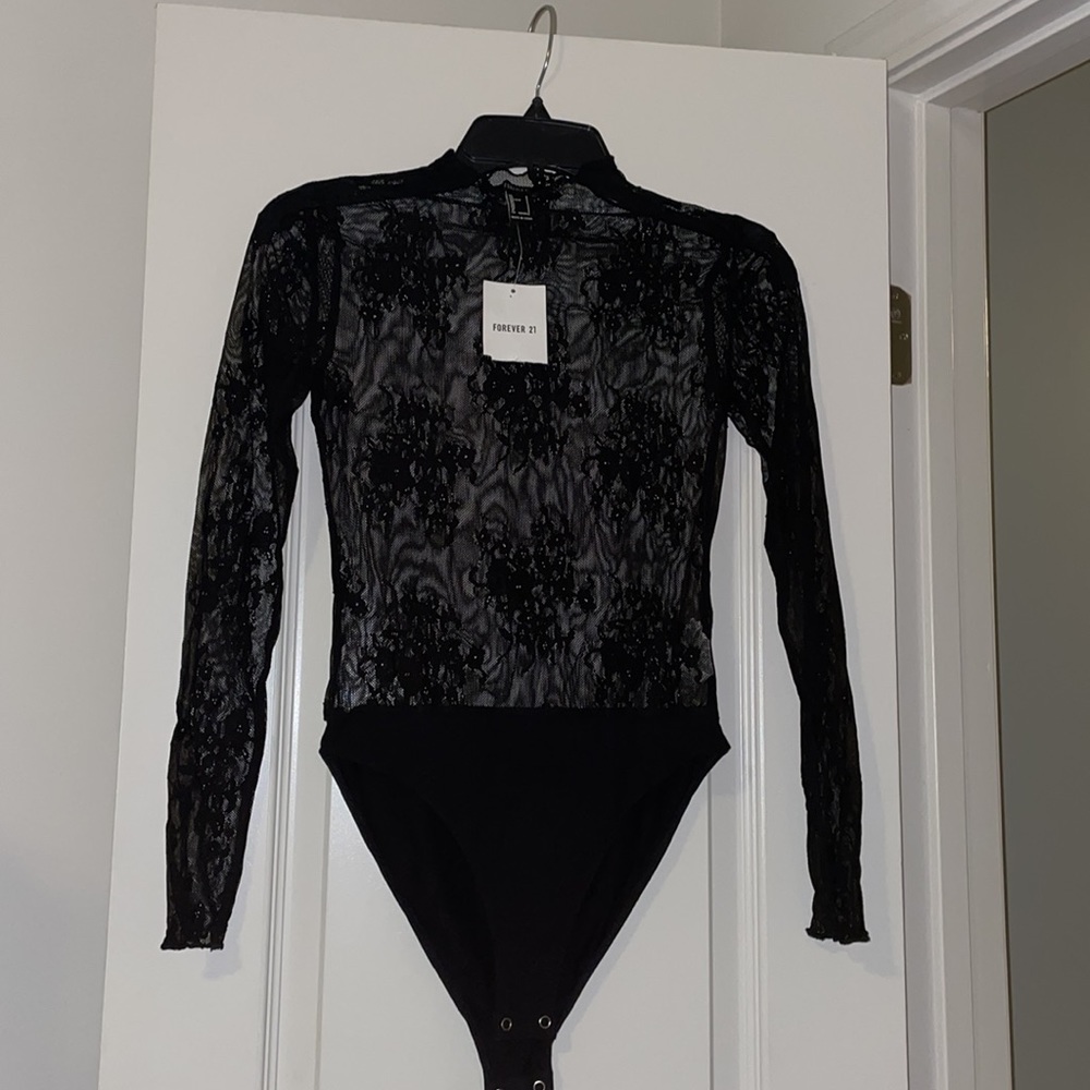 Black Lace Bodysuit (New)